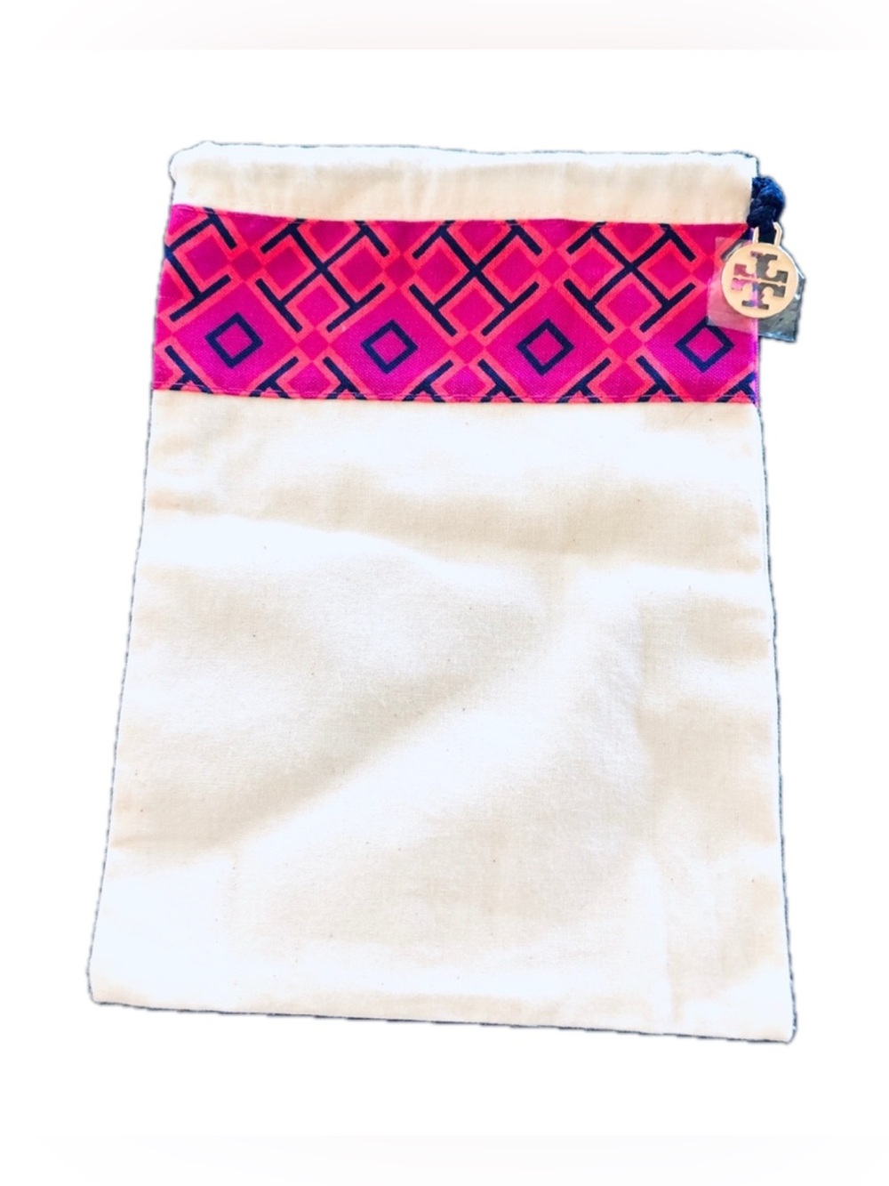 Tory Burch Canvas drawstring travel dust bag new